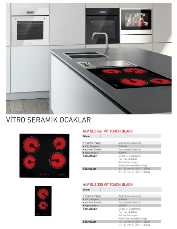 Alveus VİTRO SERAMİK OCAKLAR